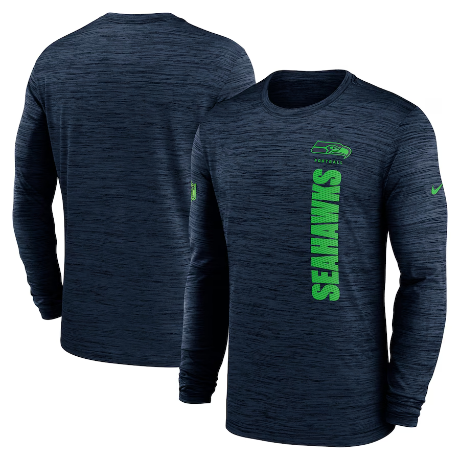 Men Seattle Seahawks blue 2024 Nike NFL long sleeve t shirts
